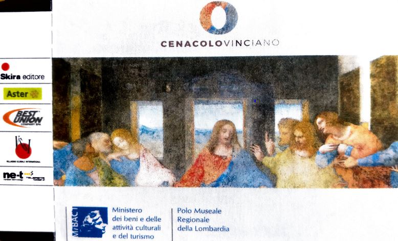 Ticket of Leonardo Da Vinci's The Last Supper - How to visit the Last Supper