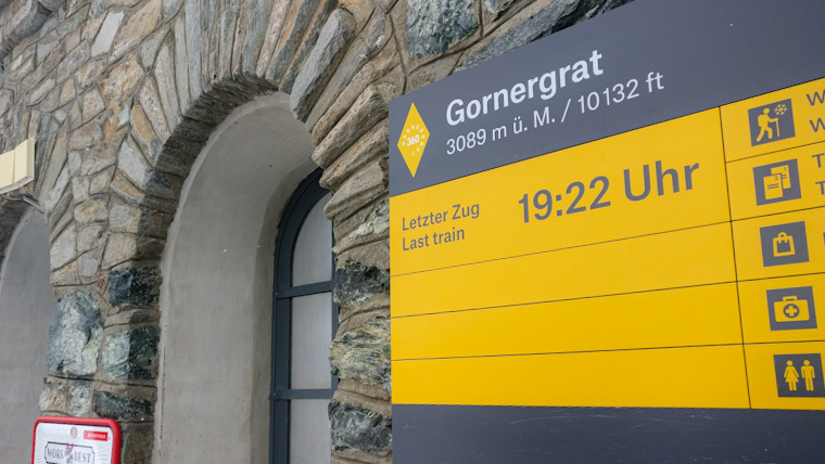 Gornergrat - main building - view Matterhorn -Switzerland