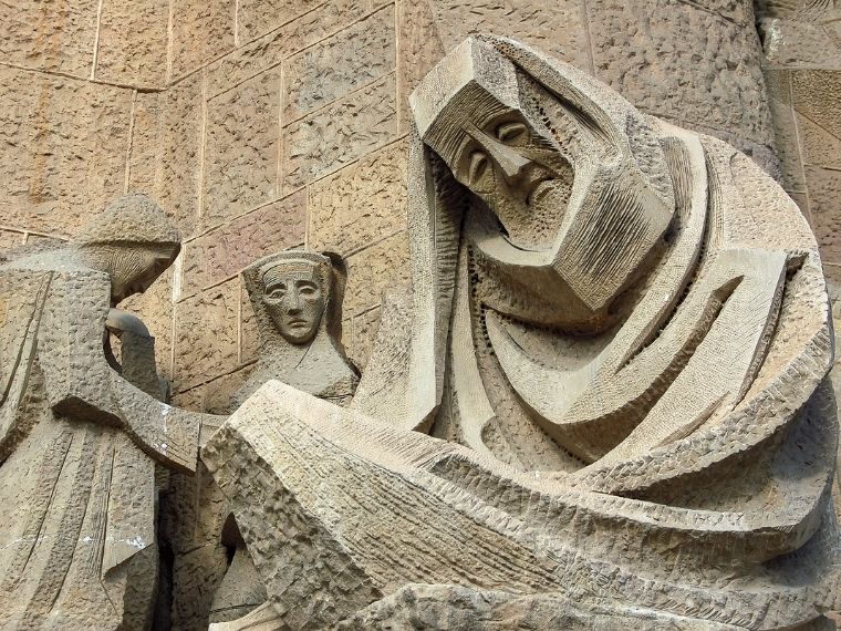 Statue at Passion Facade